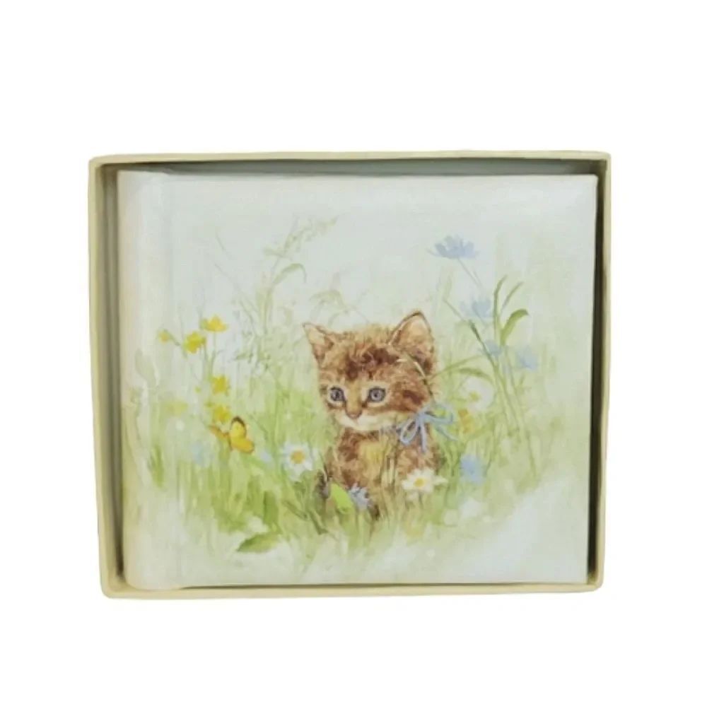 Vintage Hallmark Kitten & Butterfly Collectible Photo Album 1970